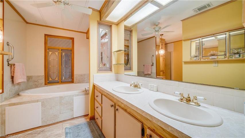 Dual Sinks | Sunken Tub | Stand Alone Shower