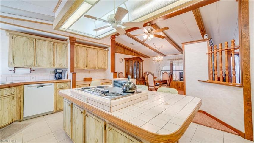 The Kitchen is Step From The Dining Room