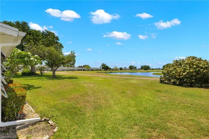 View of yard featuring a water view