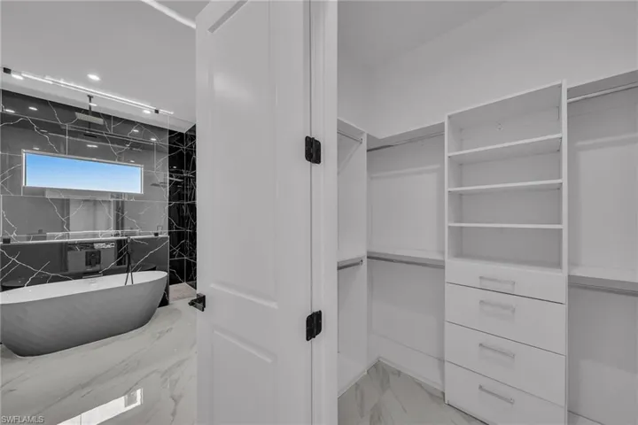 View of spacious closet
