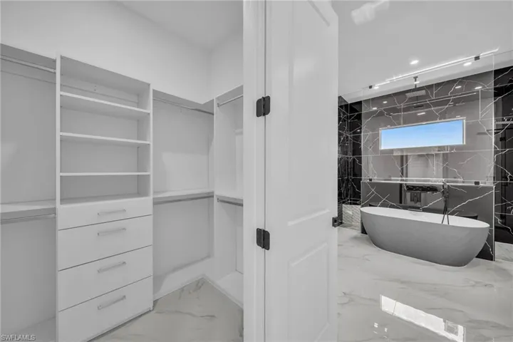 View of spacious closet