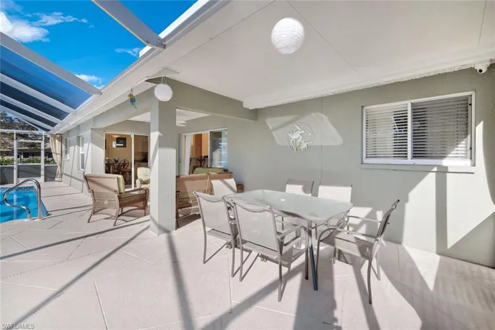 The Pool Deck is oversized with plenty of room for various seating + lounging options