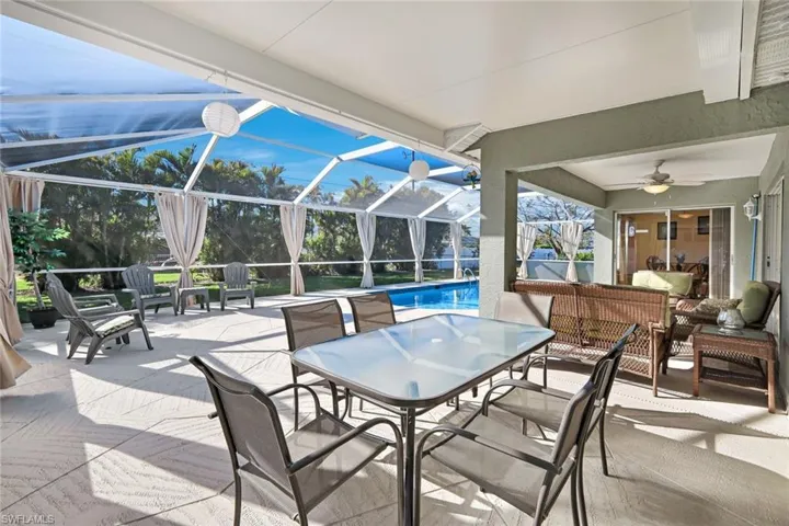 The oversized West facing Pool Deck