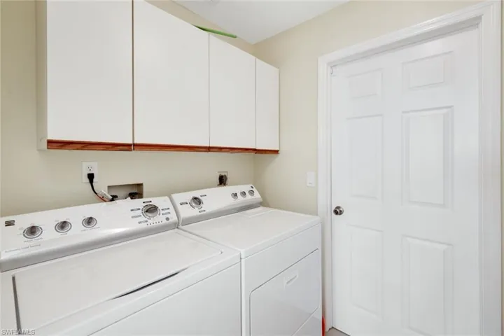 The Laundry area is just off the Kitchen area with door to 2 car garage