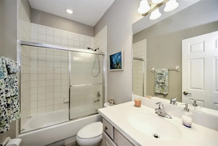 Main bathroom with tub and shower!