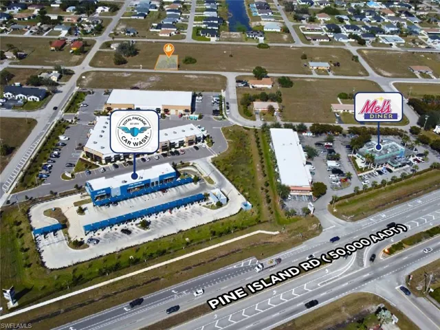 Birds eye view of property