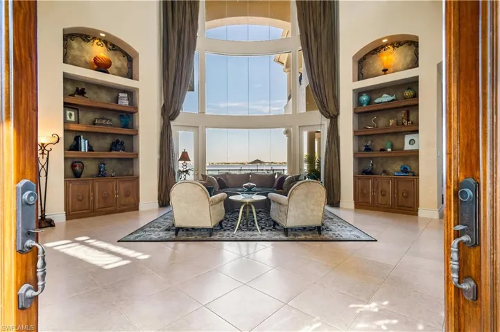 This view is when you walk thru your double etched glass doors.