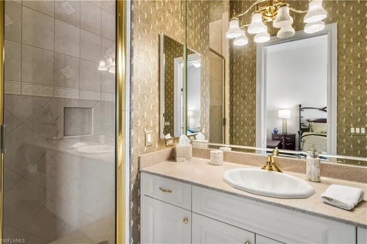 4th ensuite bath also offers a walk in shower.