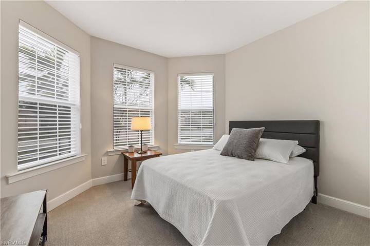 Guest Bedroom with Bay Window ~ Custom Window Treatments