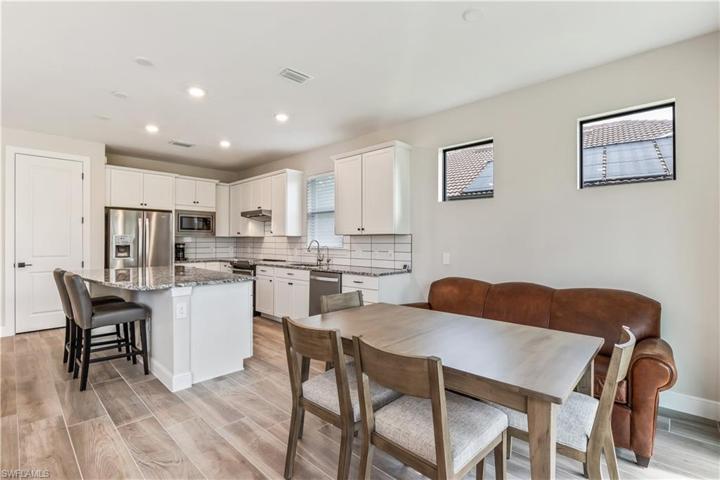 Crown Trimmed Cabinets, Upgraded Granite