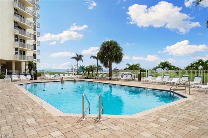 View of pool