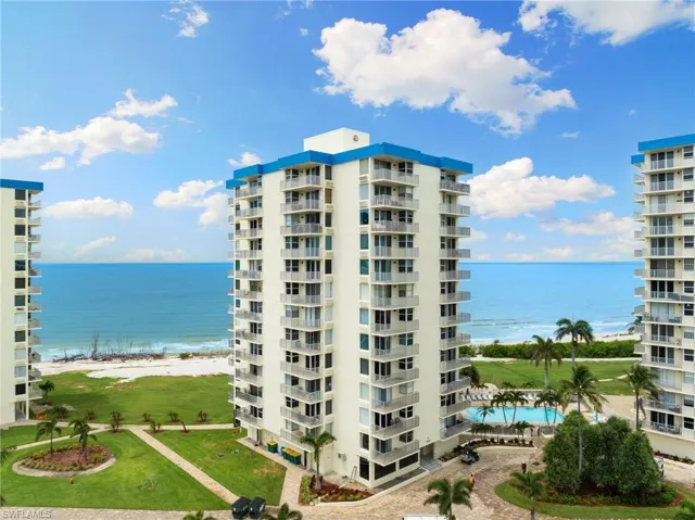 View of building exterior featuring a water view
