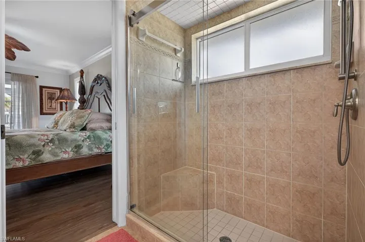 Master shower