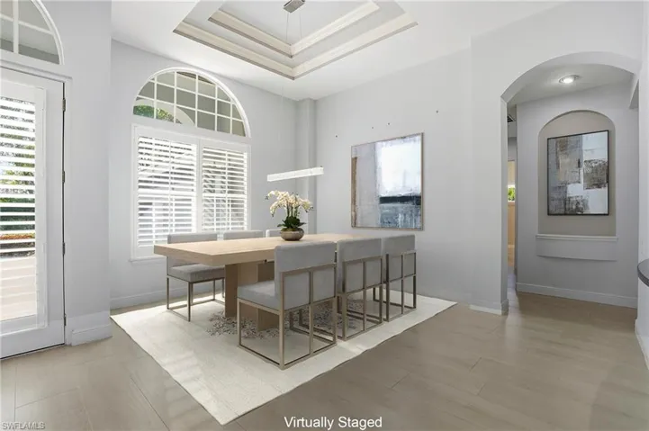 Virtually Staged Dining Room