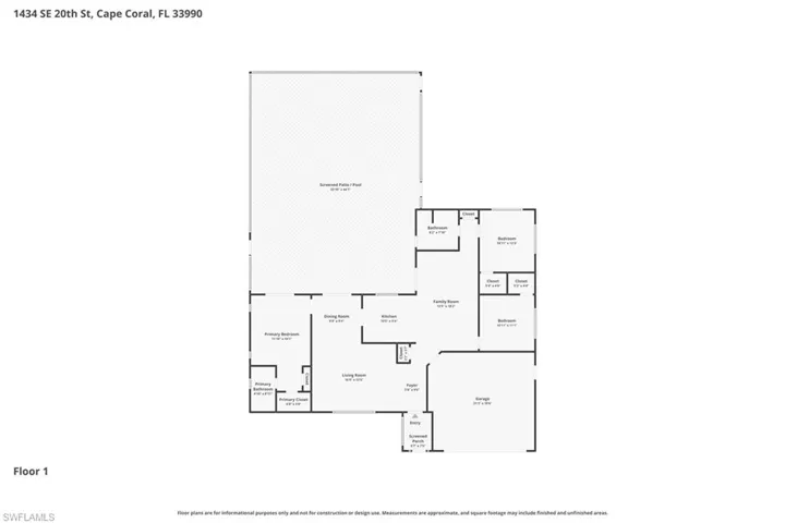 1434 SE 20th  ST, Cape Coral, FL 33990