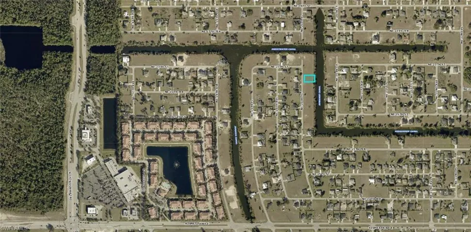 Aerial view of property's location