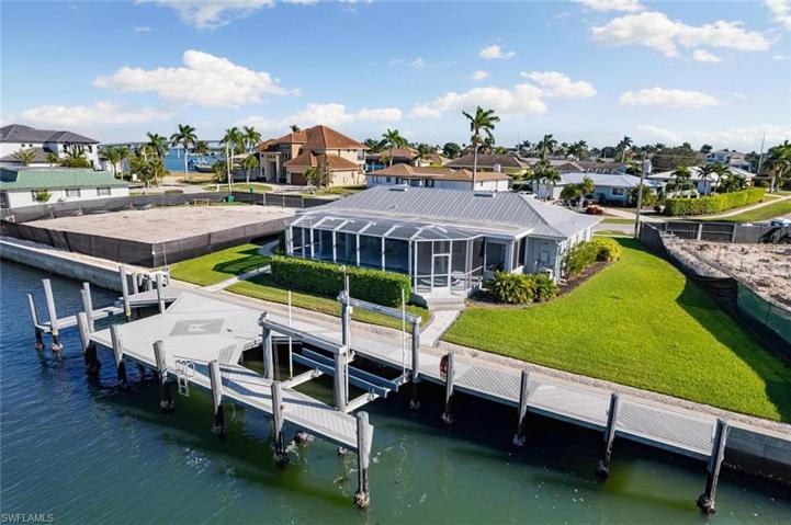 Back View of 950 Iris Court, Dock with Lift, Second Slip
