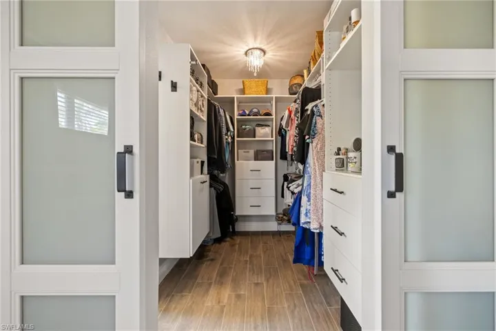 View of spacious closet
