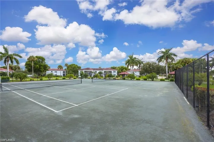 View of sport court with fence