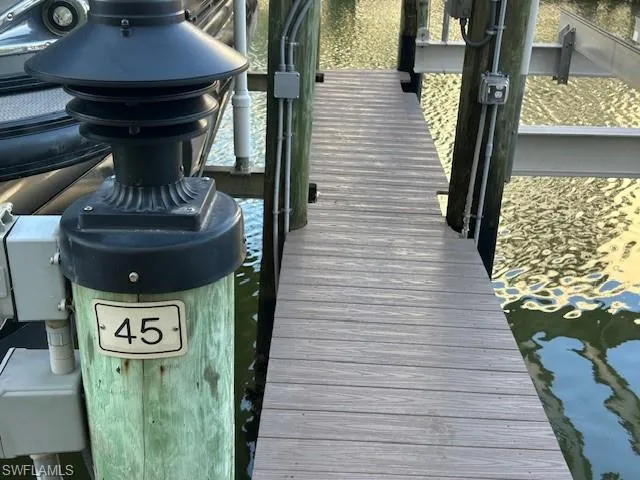 View of dock area