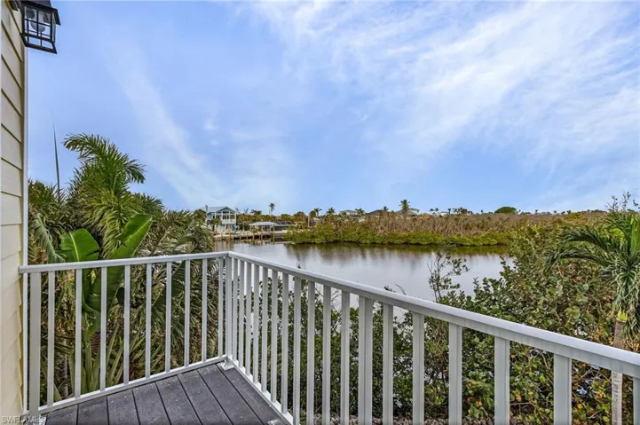 Open deck off of the primary bedroom.