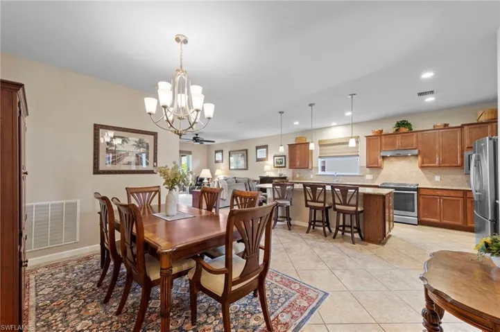 Dining area looking into Kitchen/Great Room
