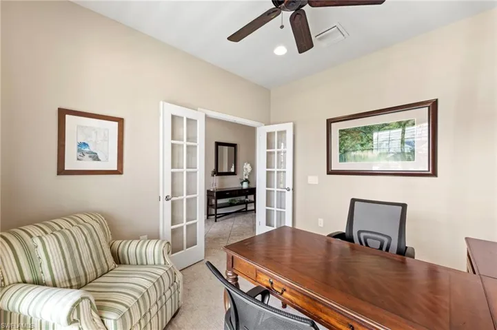 Den/office w/French doors
