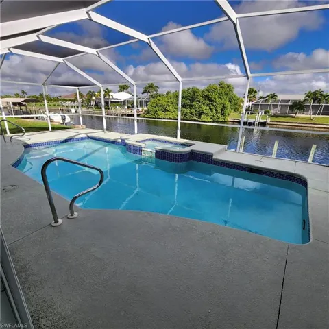 Mansard Caged Pool Area