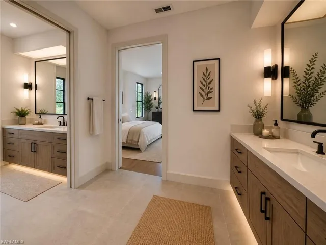 A.I rendered new vanities, flooring and lighting