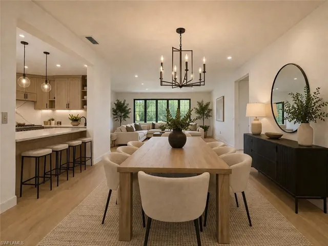 A.I rendered with opened up kitchen