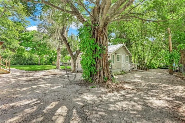View of second home (built in 1991).  Notice the banyan tree!