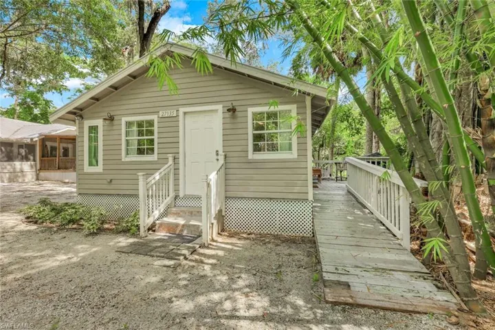 Front of one bedroom/one bath bungalow.