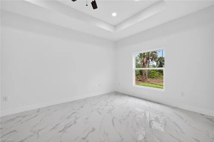 Spacious master bedroom