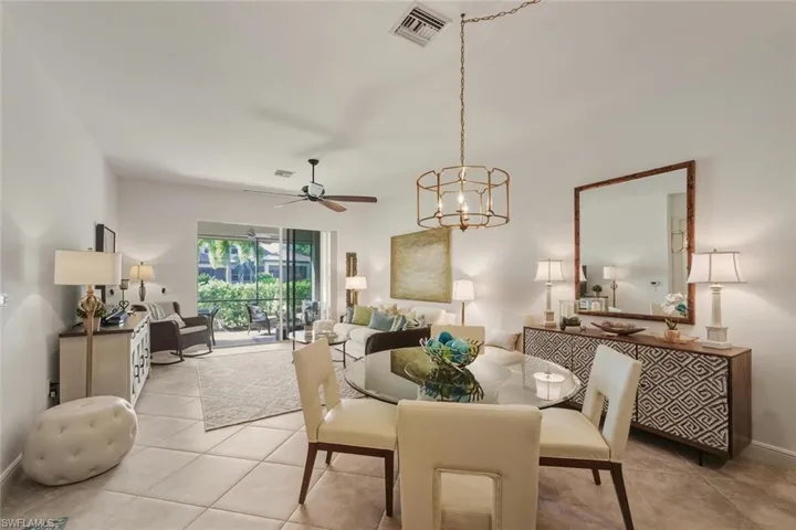 All tile in Living Area