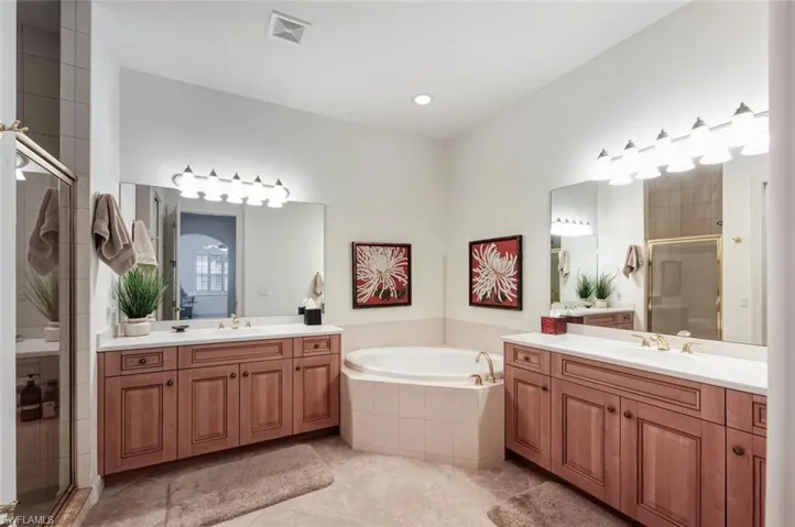 Upstairs Primary Bath   with dual sinks