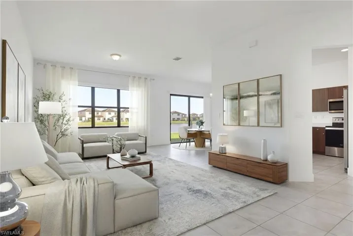 Virtually Staged Living Room