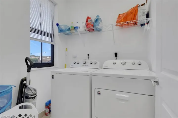 Spacious laundry room upstairs!