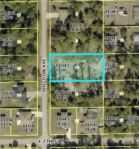 Plat Map. Illustrating the property's location and boundaries within a larger land division
