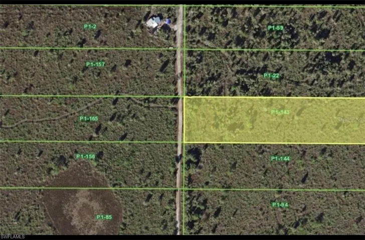 Map / location featuring property parcel outlined