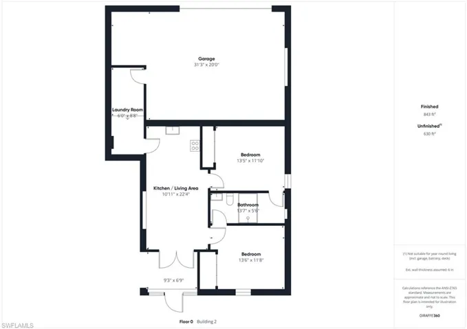 Guest house floor plan