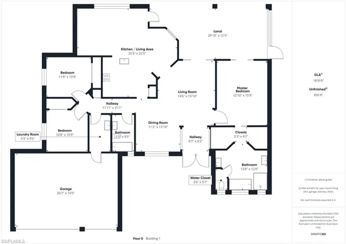 Main home floor plan
