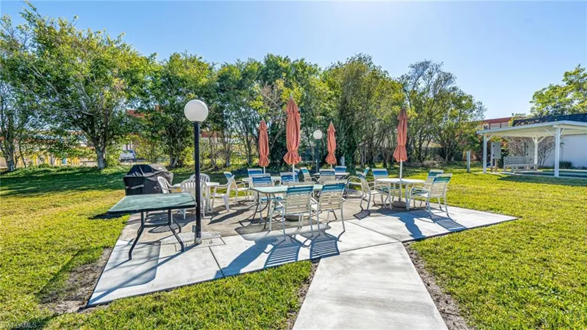 Picnic area with grill