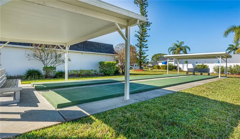 Shuffle board courts