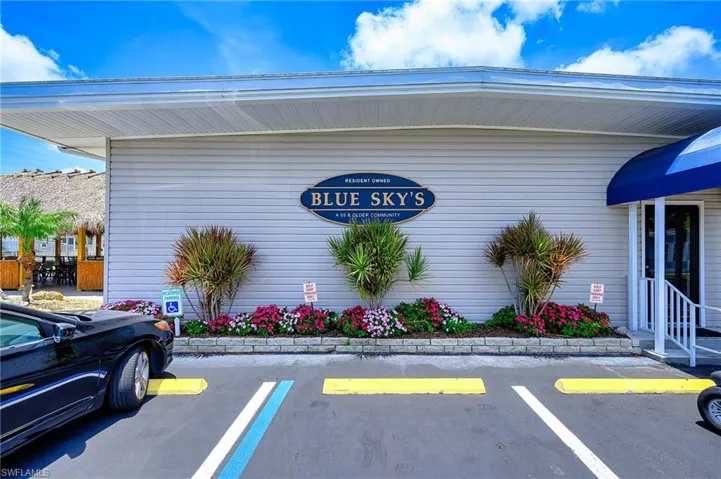 View of uncovered parking lot