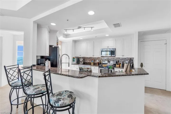 Kitchen Area + Unit Entry