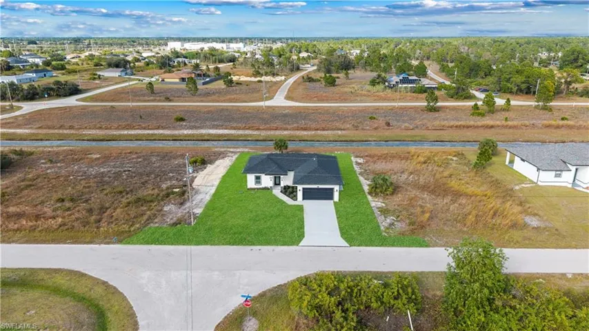 View from above of property