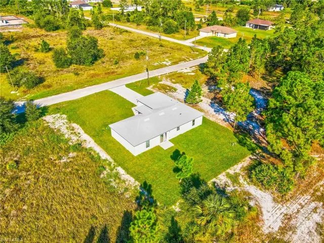 View from above of property