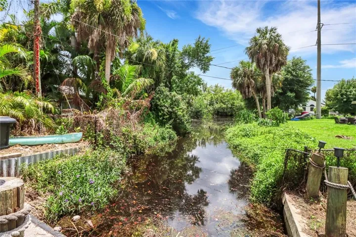 View of community with a water view