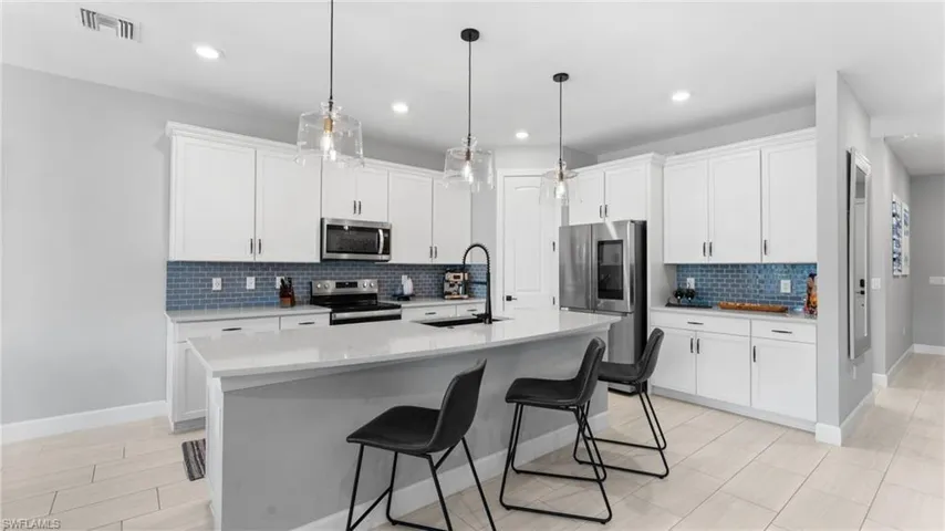 Kitchen with a huge island
