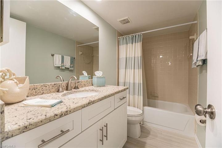 Split Guest Bathroom, and Bedroom with sliding barn Door for complete Privacy.